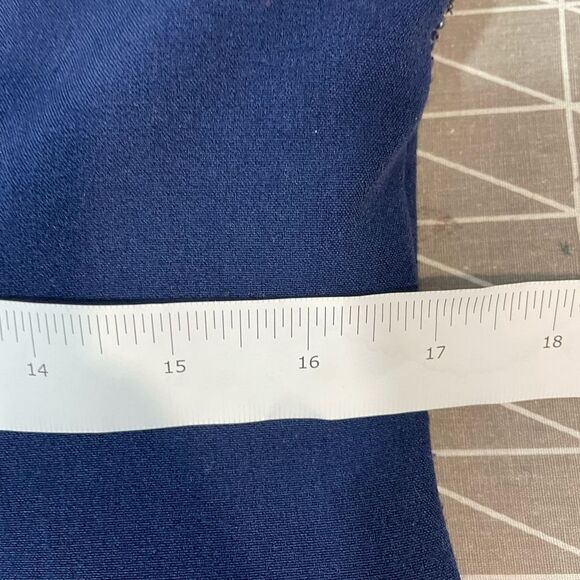 Badgley Mischka Elegant Blue Maxi Dress - Picture 14 of 14